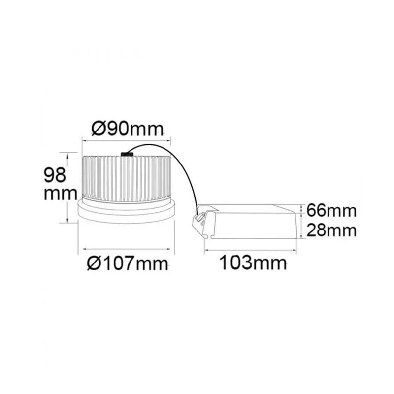 LED für Metzgerei fokussierbar 35°-50° 3200K 1853lm 30W