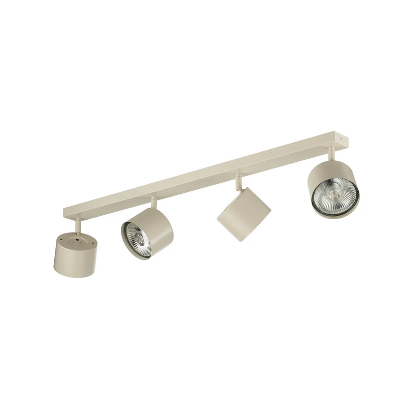 B-Ware Chloe Deckenspot Deckenleuchte Spot L90cm creme vierflammig verstellbar