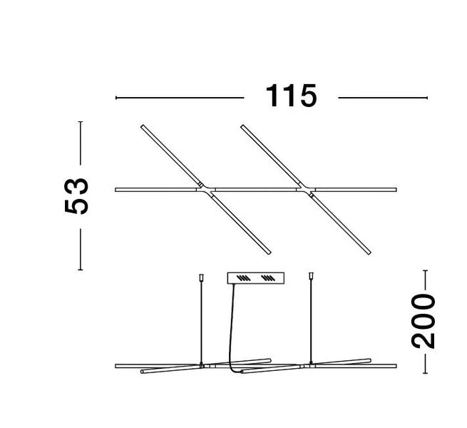 B-Ware Nova Luce Pendelleuchte Hängeleuchte LED Messing RACCIO Wohnzimmer dimmbar 27 W