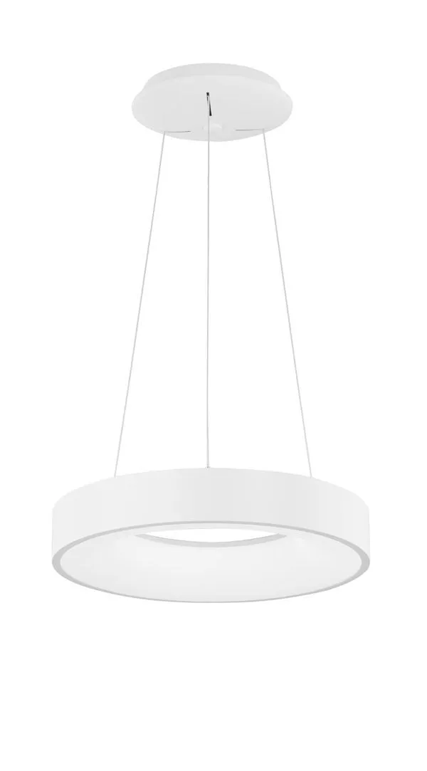B-Ware Nova Luce Pendelleuchte Hängeleuchte RANDO THIN LED Weiß Warmweiß dimmbar 38 cm