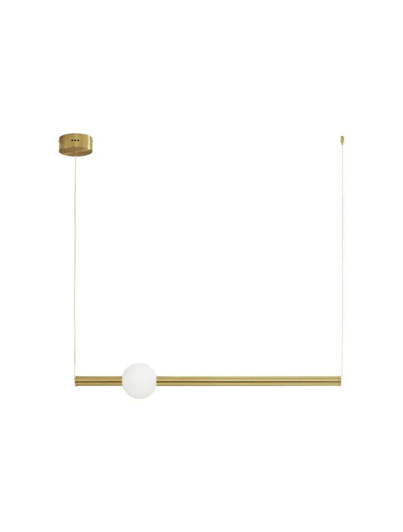 B-Ware Nova Luce Pendelleuchte Hängeleuchte LED NEUTRON Gold Warmweiß 11 W 92 cm Lampe