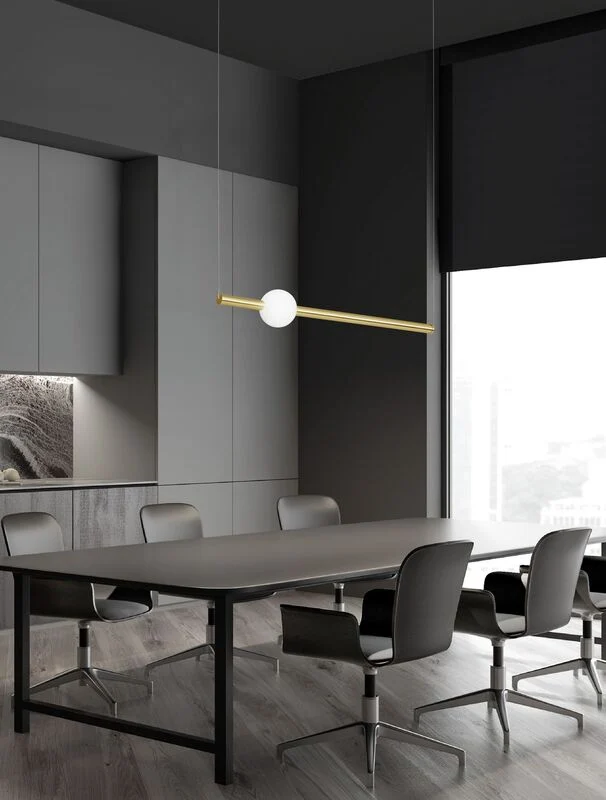B-Ware Nova Luce Pendelleuchte Hängeleuchte LED NEUTRON Gold Warmweiß 11 W 92 cm Lampe