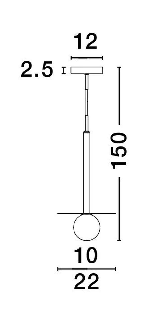 B-Ware Nova Luce Pendelleuchte Hängeleuchte PIELO Gold G9 LED dimmbar 150x22 cm Lampe