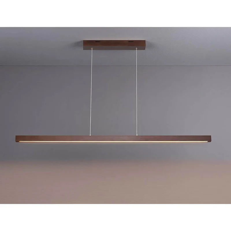 LED Pendellampe Smal 100cm Touch-Dimmer 1330lm Nuss