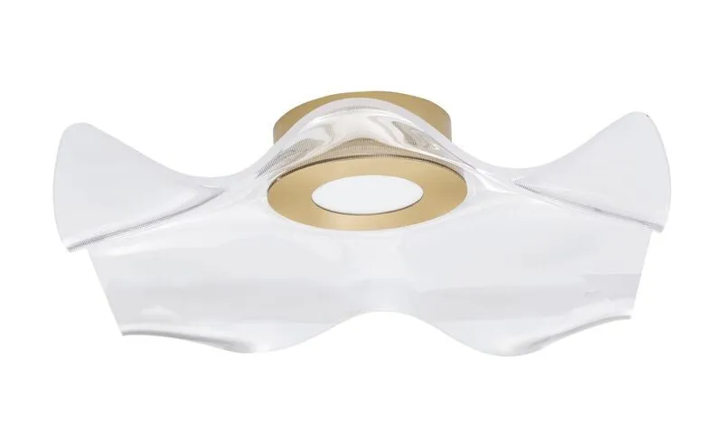 B-Ware Nova Luce Deckenleuchte Deckenlampe SIDERNO LED Gold Warmweiß 50 cm 31 W Lampe
