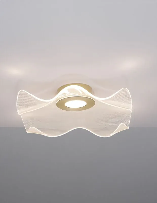 B-Ware Nova Luce Deckenleuchte Deckenlampe SIDERNO LED Gold Warmweiß 50 cm 31 W Lampe