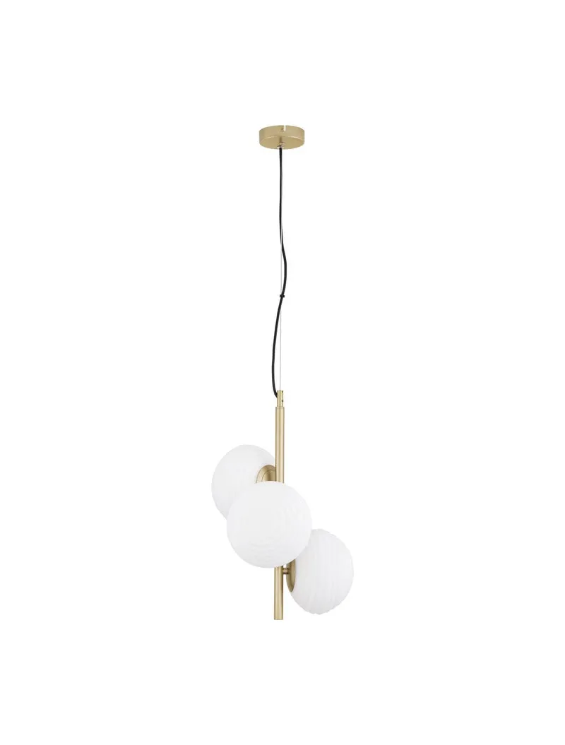 B-Ware Nova Luce Pendelleuchte Hängeleuchte ALLEN E14 LED 3-flammig Gold dimmbar Lampe