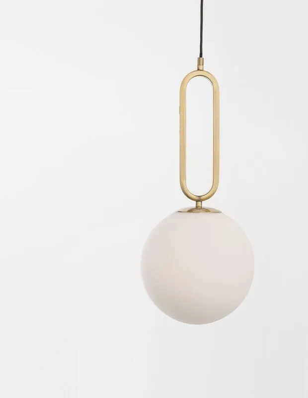 B-Ware Nova Luce Pendelleuchte Hängeleuchte GRUS E27 LED Gold Glas Metall dimmbar Ø25cm