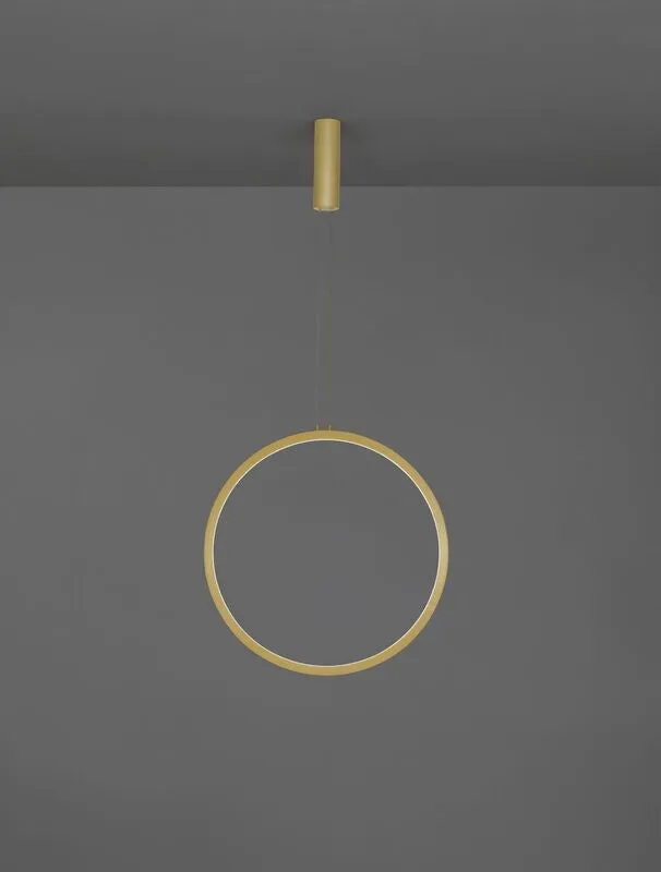 B-Ware Nova Luce Pendelleuchte Hängeleuchte CHANGE LED Messing Warmweiß dimmbar 60 cm