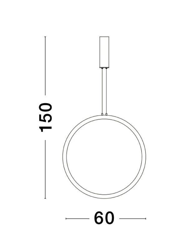 B-Ware Nova Luce Pendelleuchte Hängeleuchte CHANGE LED Messing Warmweiß dimmbar 60 cm