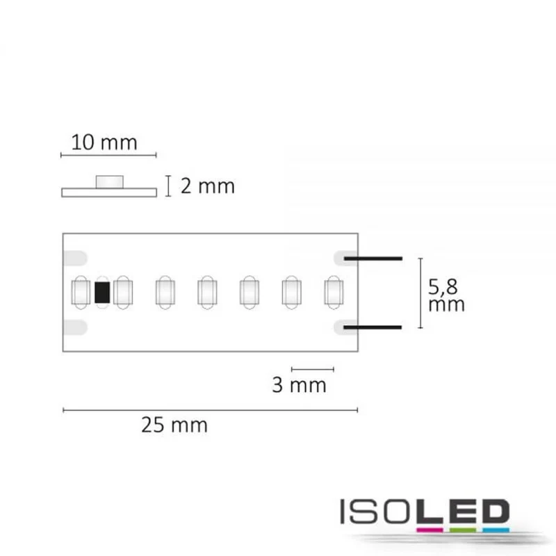 LED Strip CRI9G Linear ST-Flexband 24V 15W grün