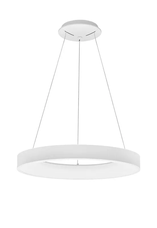 B-Ware Nova Luce Pendelleuchte Hängelampe LED RANDO THIN Weiß dimmbar Neutralweiß 60 cm