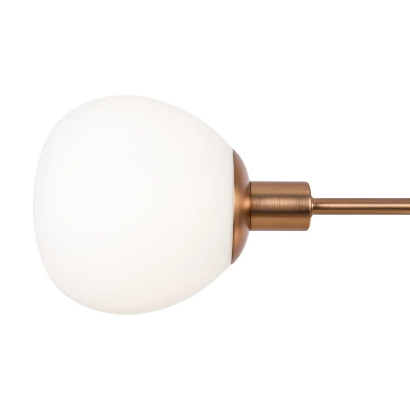 B-Ware Maytoni Hängelampe Pendelleuchte Glas Erich messing weiß 5-flammig E14 LED