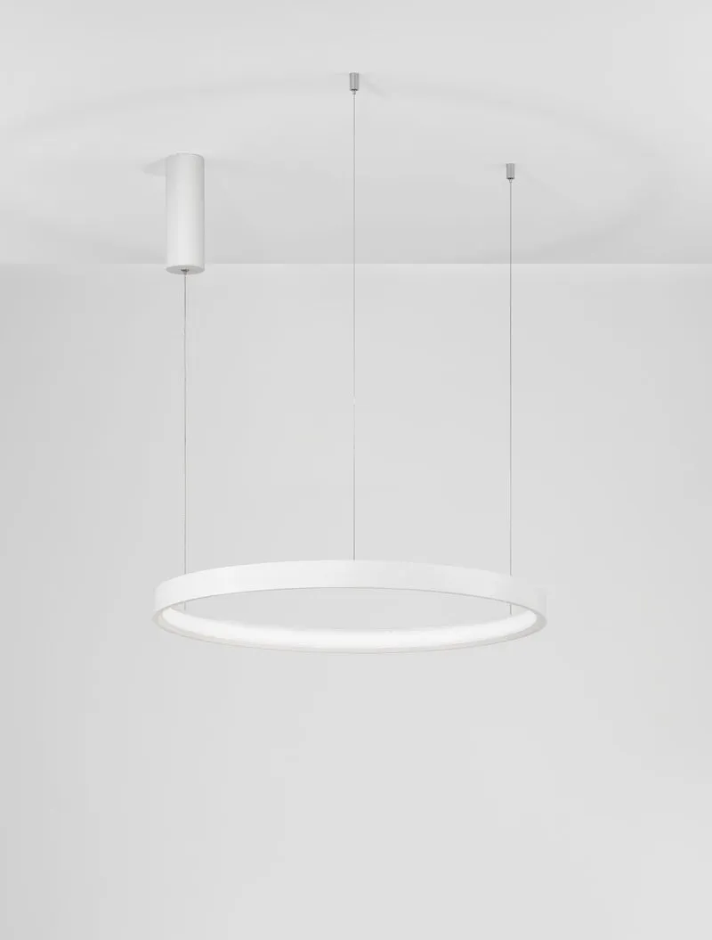 B-Ware Nova Luce Pendelleuchte Hängeleuchte PERRINE LED Weiß Warmweiß dimmbar 40W 60 cm