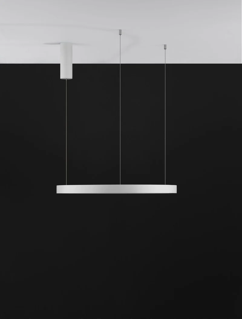 B-Ware Nova Luce Pendelleuchte Hängeleuchte PERRINE LED Weiß Warmweiß dimmbar 40W 60 cm