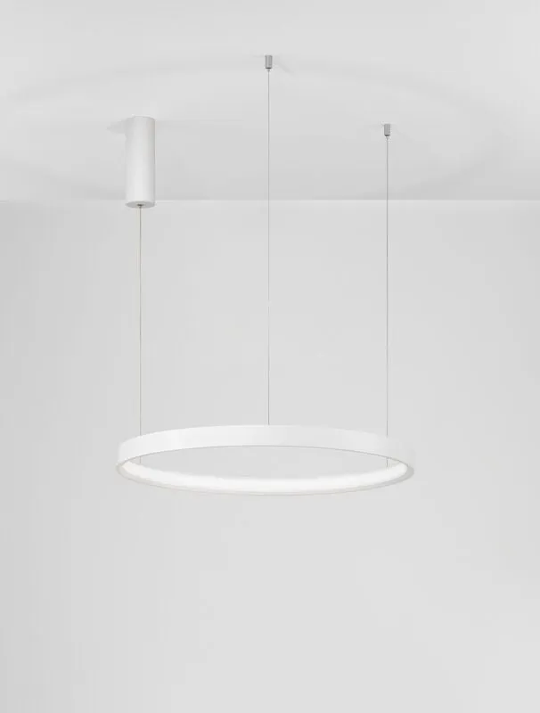 B-Ware Nova Luce Pendelleuchte Hängeleuchte PERRINE LED Weiß Warmweiß dimmbar 40W 60 cm