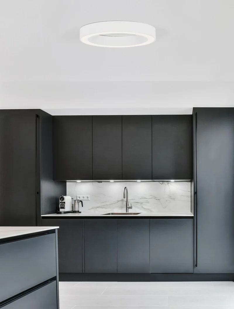 B-Ware Nova Luce Deckenleuchte Deckenlampe MORBIDO LED Weiß dimmbar CCT 60 cm Tuya App