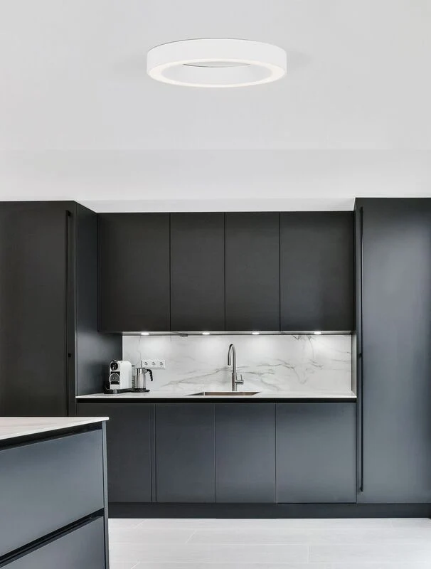B-Ware Nova Luce Deckenleuchte Deckenlampe MORBIDO LED Weiß dimmbar CCT 60 cm Tuya App