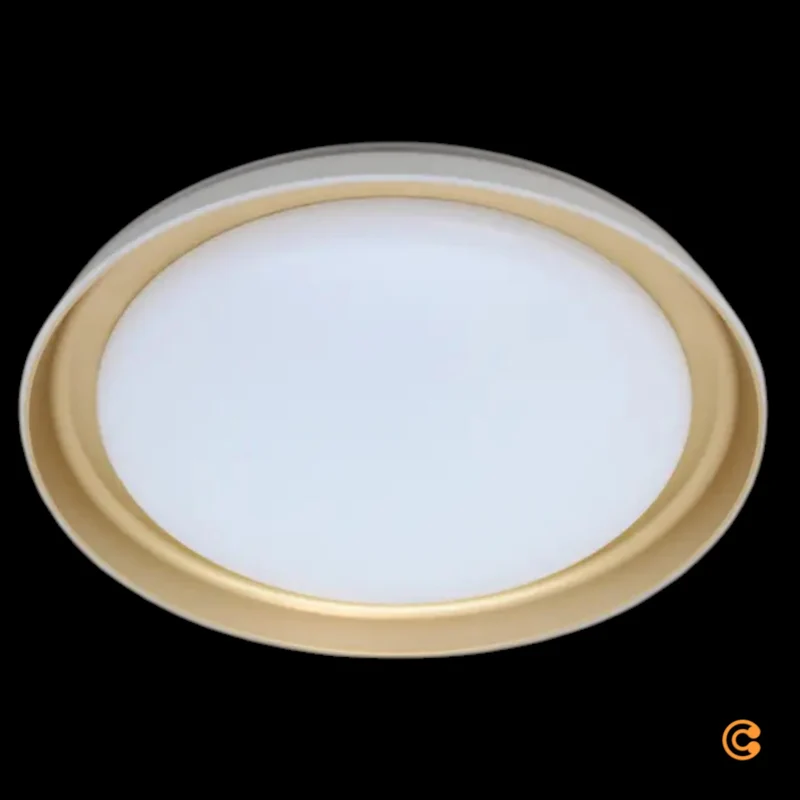 B-Ware JUST LIGHT Deckenleuchte Deckenlampe LED SATI Kunststoff weiss messing dimmbar