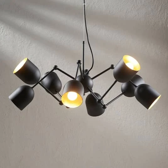 B-Ware Lindby 8-flammige LED-Pendelleuchte Pendelleuchte Lampe Leuchte Morik easydim