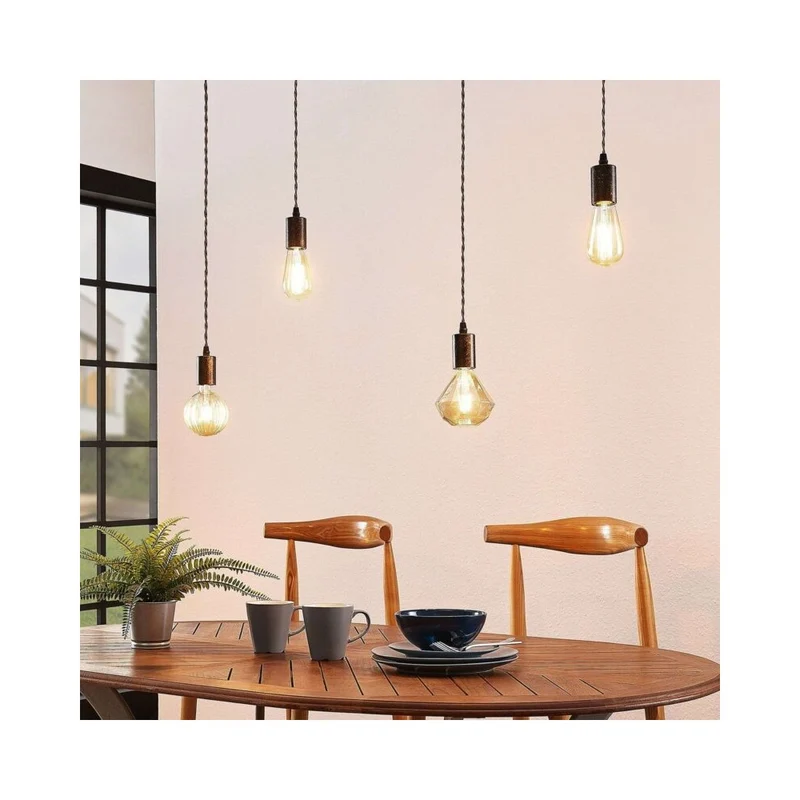 B-Ware Lampenwelt Vierflammige LED-Pendelleuchte Pendelleuchte Lampe Leuchte Decke Maxi