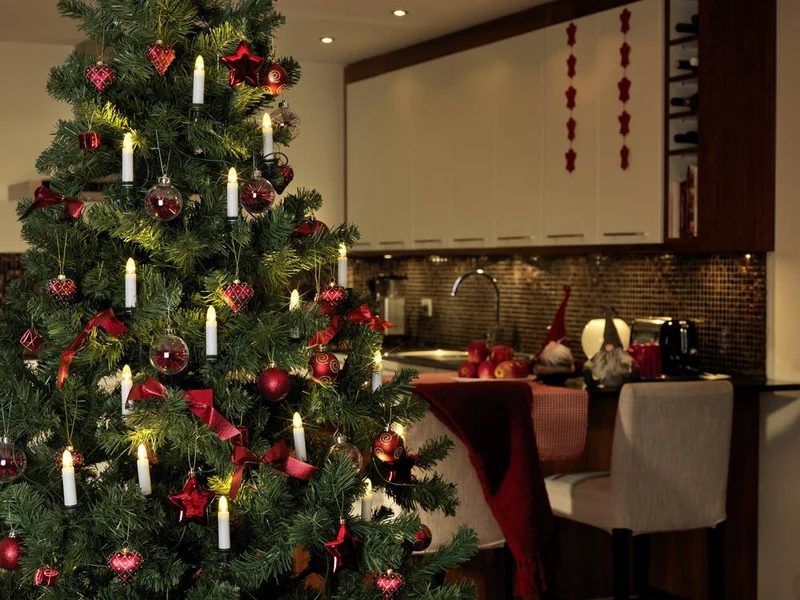 B-Ware Konstsmide Weihnachtsbaum-Beleuchtung Innen netzbetrieben 16 LED Warm-Weiß