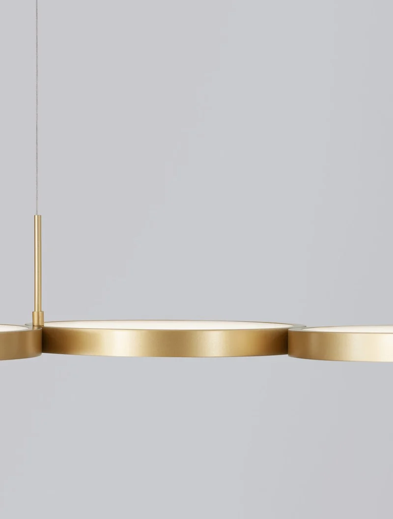 B-Ware Nova Luce Hängeleuchte Hängelampe MAGNUS LED Messing Warmweiß dimmbar 41 W Lampe