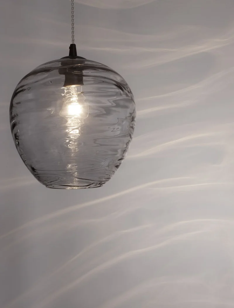 B-Ware Nova Luce Pendelleuchte Hängeleuchte EVLEEN Schwarz Metall Glas E27 LED 120 cm