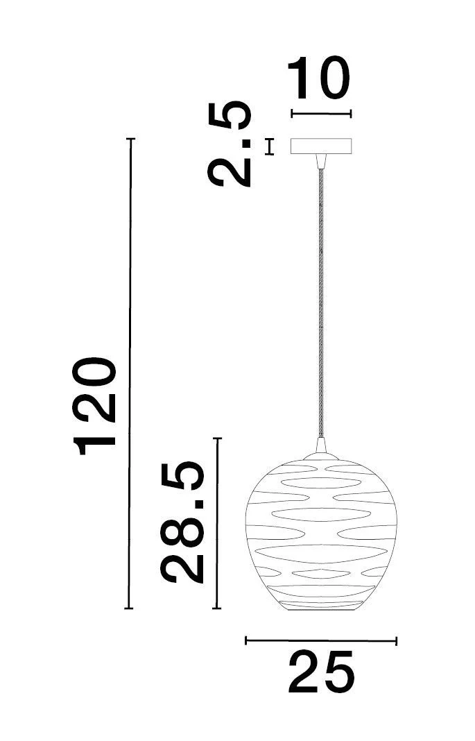 B-Ware Nova Luce Pendelleuchte Hängeleuchte EVLEEN Schwarz Metall Glas E27 LED 120 cm