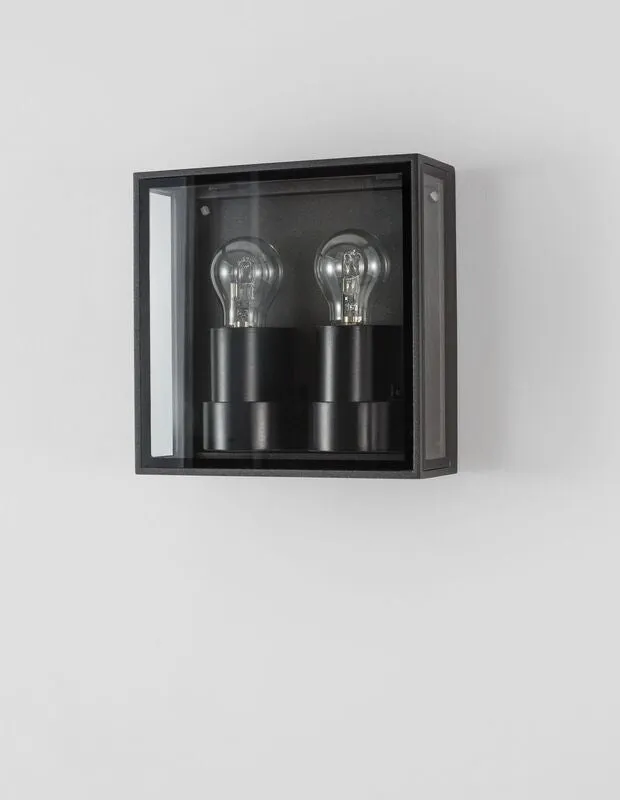 B-Ware Nova Luce Wandleuchte Wandlampe SORREN Außenleuchte E27 LED Anthrazit dimmbar