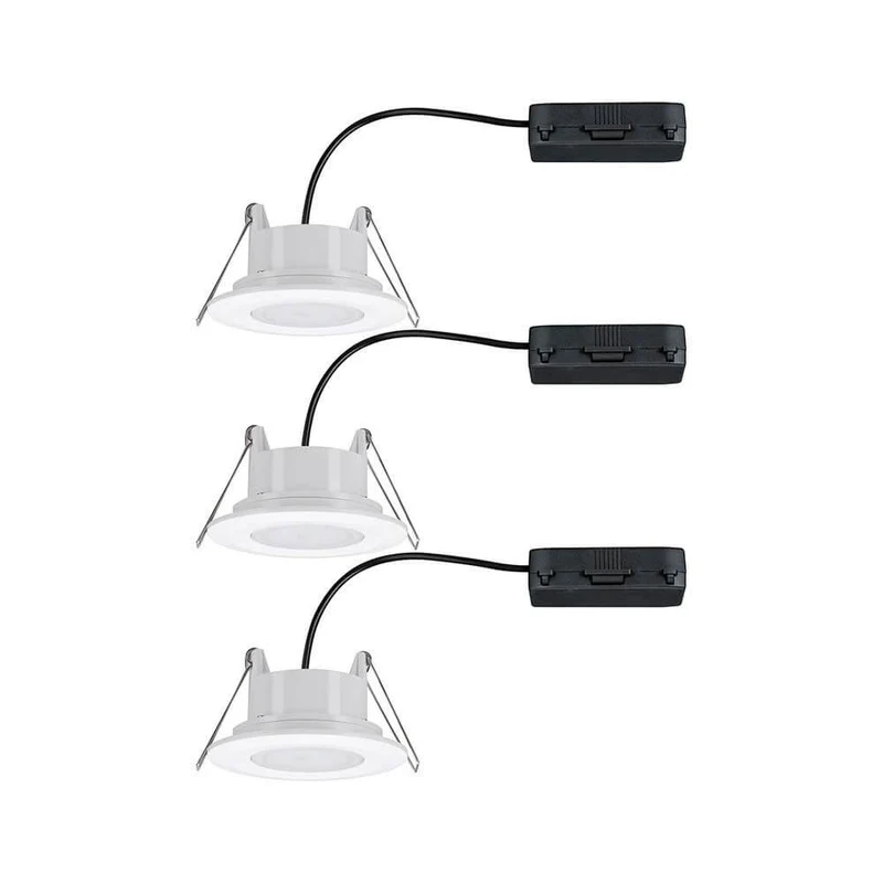 3er-Set LED Einbauleuchten Calla IP65 Dimm- & schwenkbar 4000K Weiß