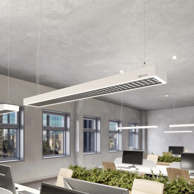 B-Ware Arcchio Susi LED Office-Pendellampe DALI Hängelampe Hängeleuchte Lampe Büro weiß