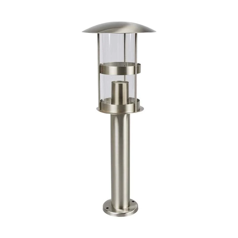 B-Ware Lindby Noemi Edelstahl-Sockellampe Wegeleuchte Gartenlampe Lampe E27 edelstahl