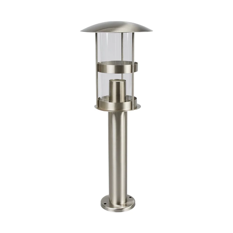 B-Ware Lindby Noemi Edelstahl-Sockellampe Wegeleuchte Gartenlampe Lampe E27 edelstahl