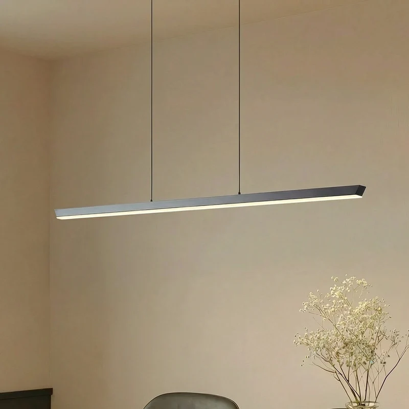 B-Ware Lucande Pendelleuchte Hängelampe LED Solvar schwarz dimmbar CCT Esszimmer 117 cm