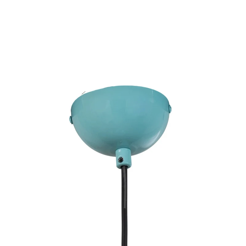 B-Ware Pendelleuchte Kure Hängelampe türkis Metall Leuchte Ø 40 cm E27 LED Lampe