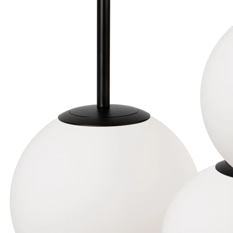 B-Ware Maytoni Hängelampe Pendelleuchte Basic Glas schwarz Ø40cm 3-flg Beleuchtung