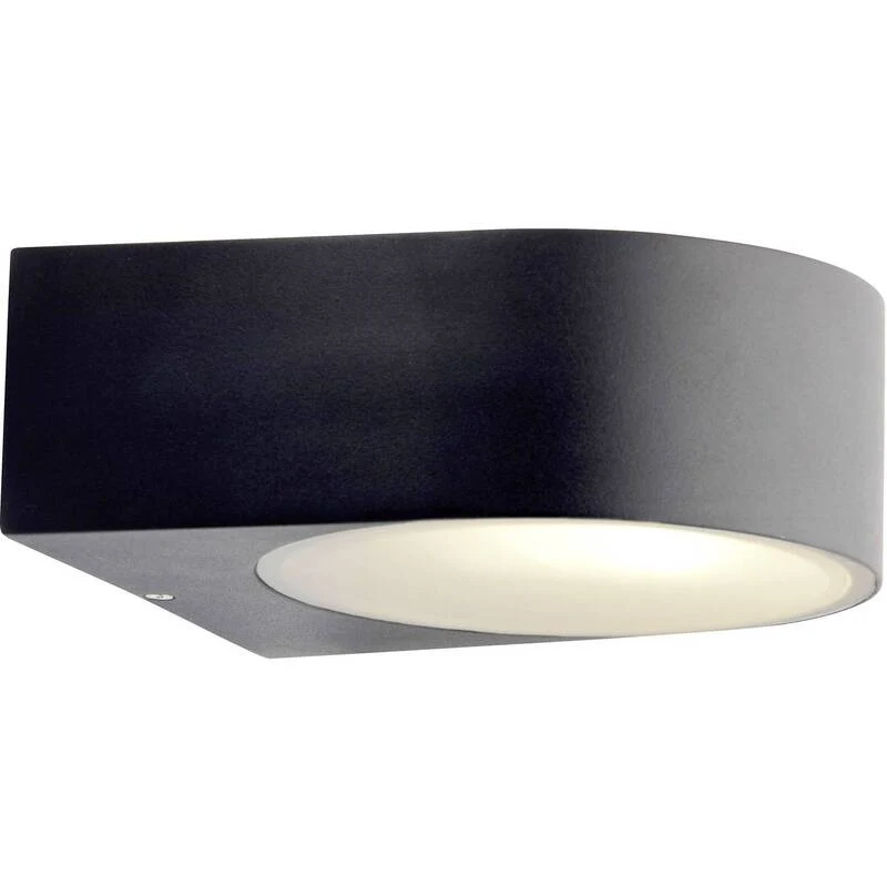 B-Ware Brilliant Außenwandleuchte Wandlampe Tyler schwarz Metall oben unten LED E27 60W
