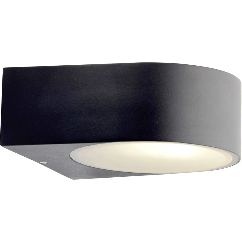 B-Ware Brilliant Außenwandleuchte Wandlampe Tyler schwarz Metall oben unten LED E27 60W
