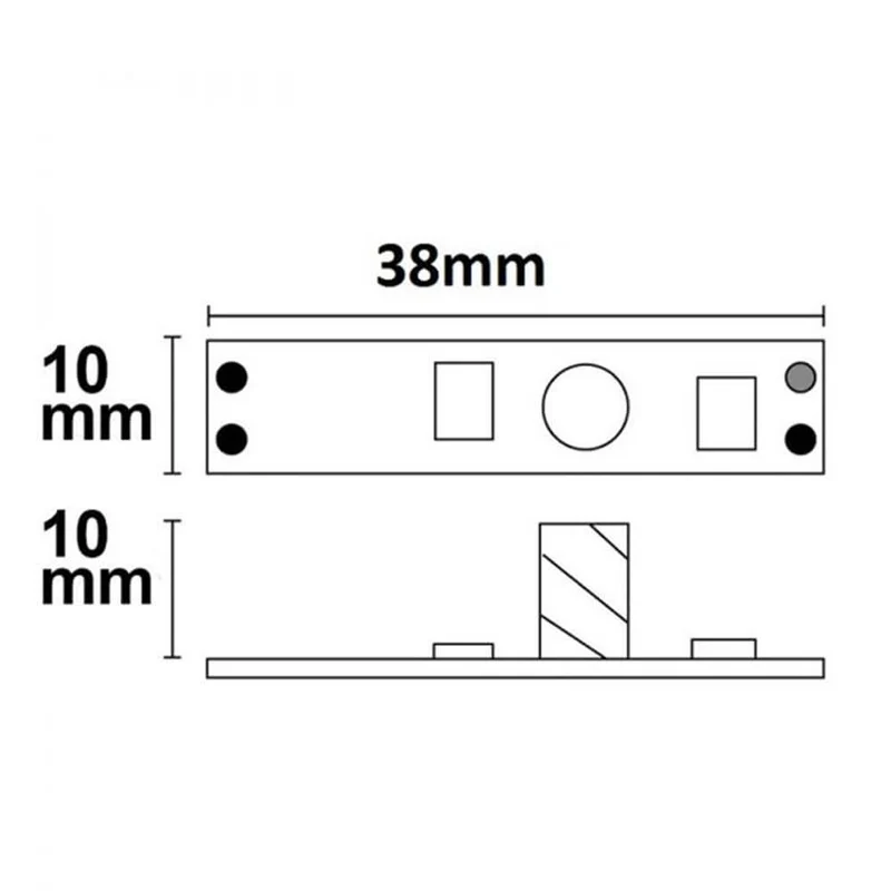 LED Touch Dimmer für Profile bis 10mm 12 - 24V