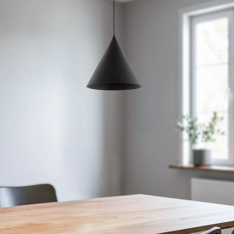 B-Ware TK Lighting Hängeleuchte Pendelleuchte Cono Lampe schwarz einflammig 25 cm
