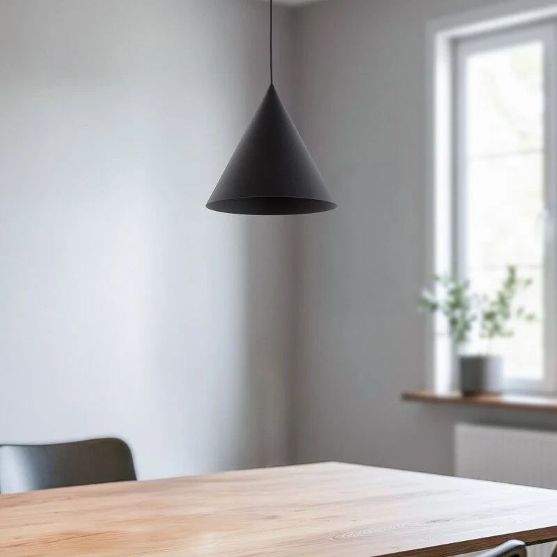 B-Ware TK Lighting Hängeleuchte Pendelleuchte Cono Lampe schwarz einflammig 25 cm