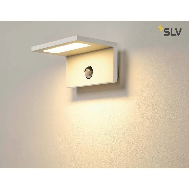 LED Sensor LED Außen-Wandaufbauleuchte IP44 Weiß 3000