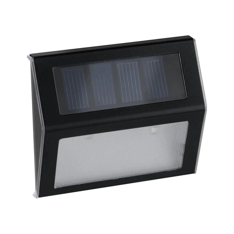 LED Solar Stufen Wand- & Treppenleuchte IP44 3000K Anthrazit