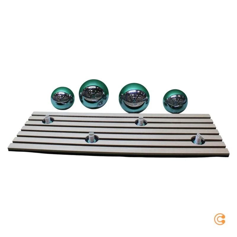 B-Ware JUST LIGHT Deckenleuchte Deckenlampe Green Stika Holz Glas rauchgrau G9 LED