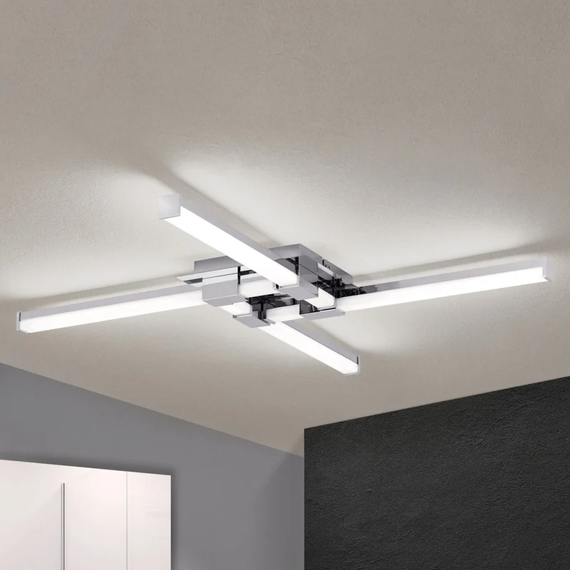 B-Ware Orion Vierflammige LED-Bad-Deckenlampe Deckenlampe Lampe Leuchte Argo IP44 24W