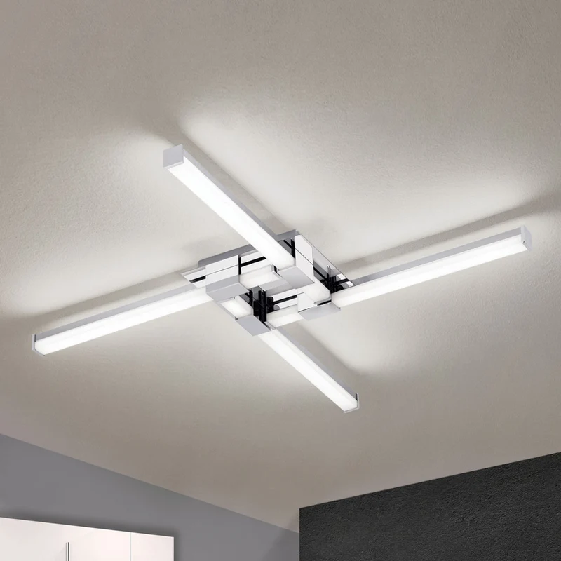 B-Ware Orion Vierflammige LED-Bad-Deckenlampe Deckenlampe Lampe Leuchte Argo IP44 24W