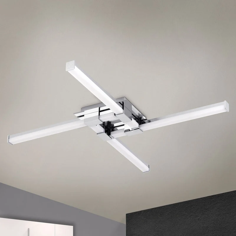 B-Ware Orion Vierflammige LED-Bad-Deckenlampe Deckenlampe Lampe Leuchte Argo IP44 24W