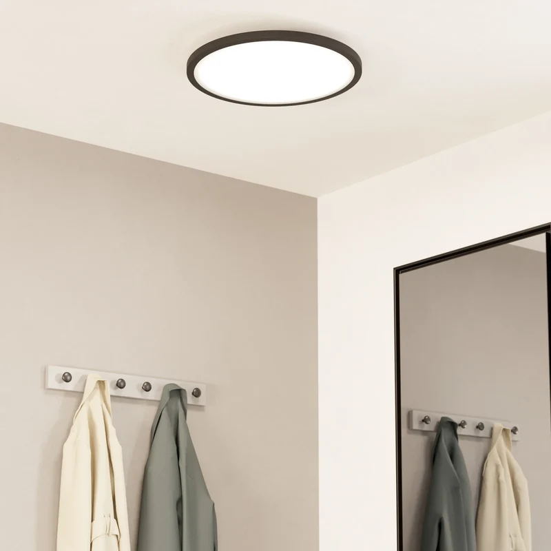 B-Ware EGLO Deckenlampe Deckenleuchte connect Sarsina Z schwarz Aluminium LED CCT 45 cm