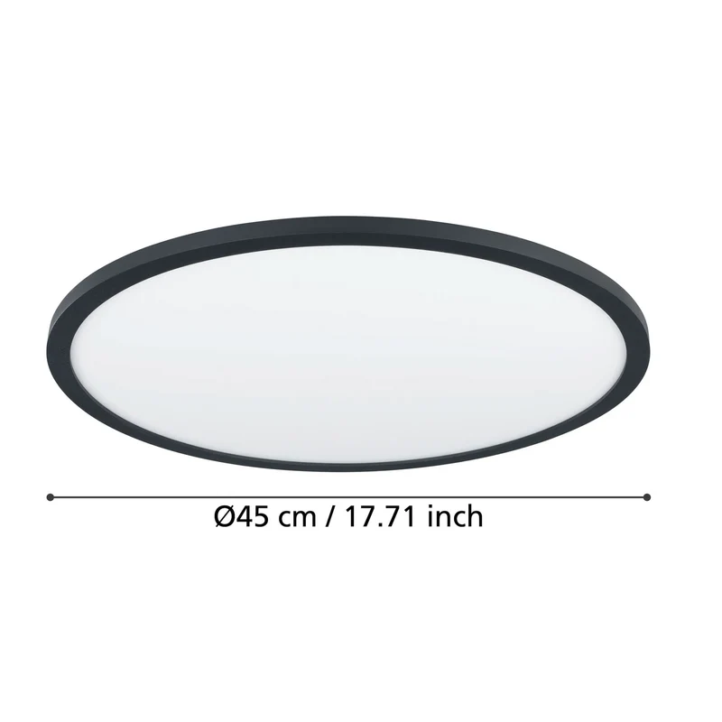 B-Ware EGLO Deckenlampe Deckenleuchte connect Sarsina Z schwarz Aluminium LED CCT 45 cm